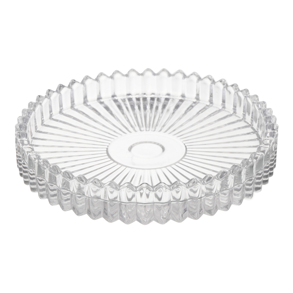 Подсвечник тм LADECOR 10x1,5 см, стекло, прозрачный, арт.№ 477-294