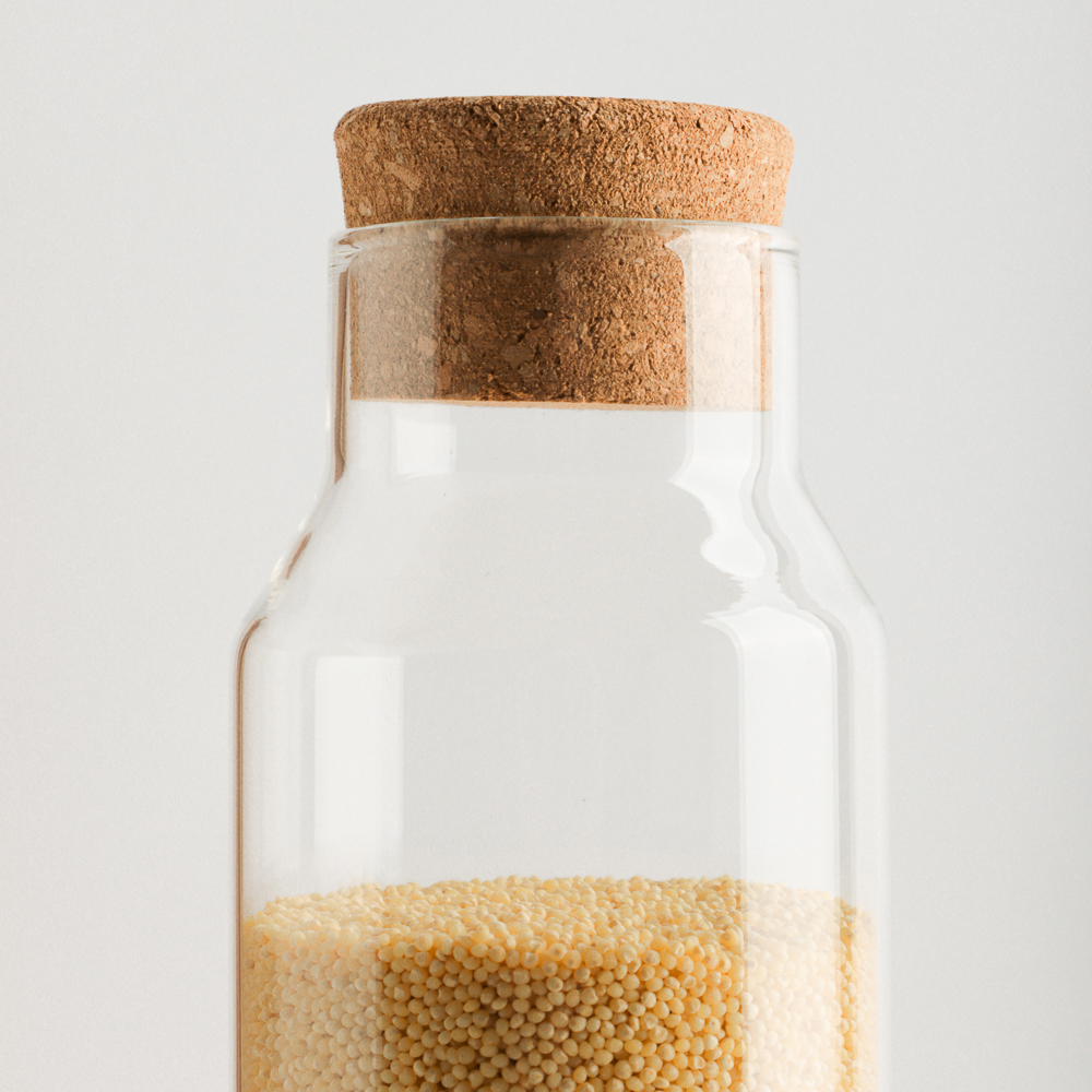 VETTA ЭКО Бутылка 1000мл, 25х9см, стекло, пробка, арт.№ 828-004