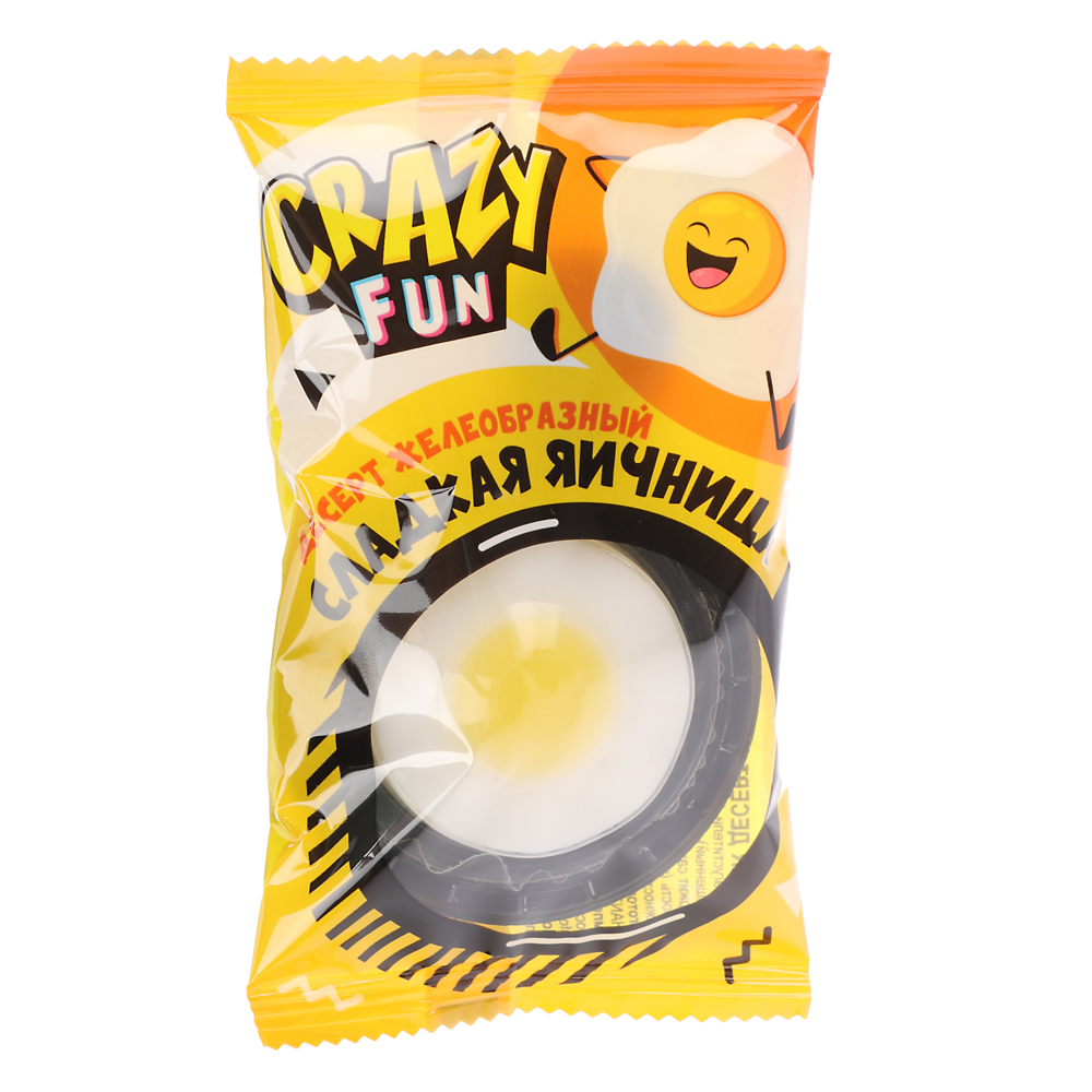 CRAZY FUN Десерт желеобразный в виде яичницы, 24г., арт.№ 347-350