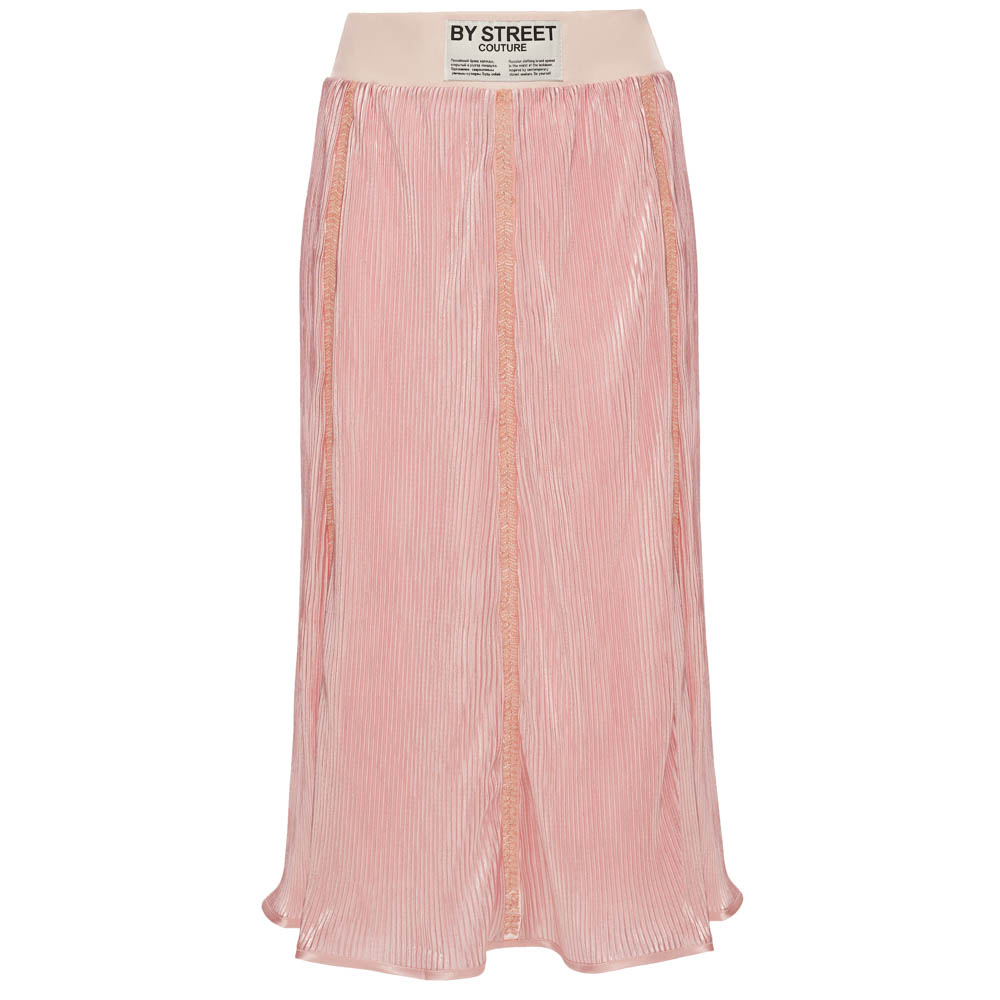 Юбка плиссированная со стразами, женская, розовый, разм. one size, арт.№ 080-134