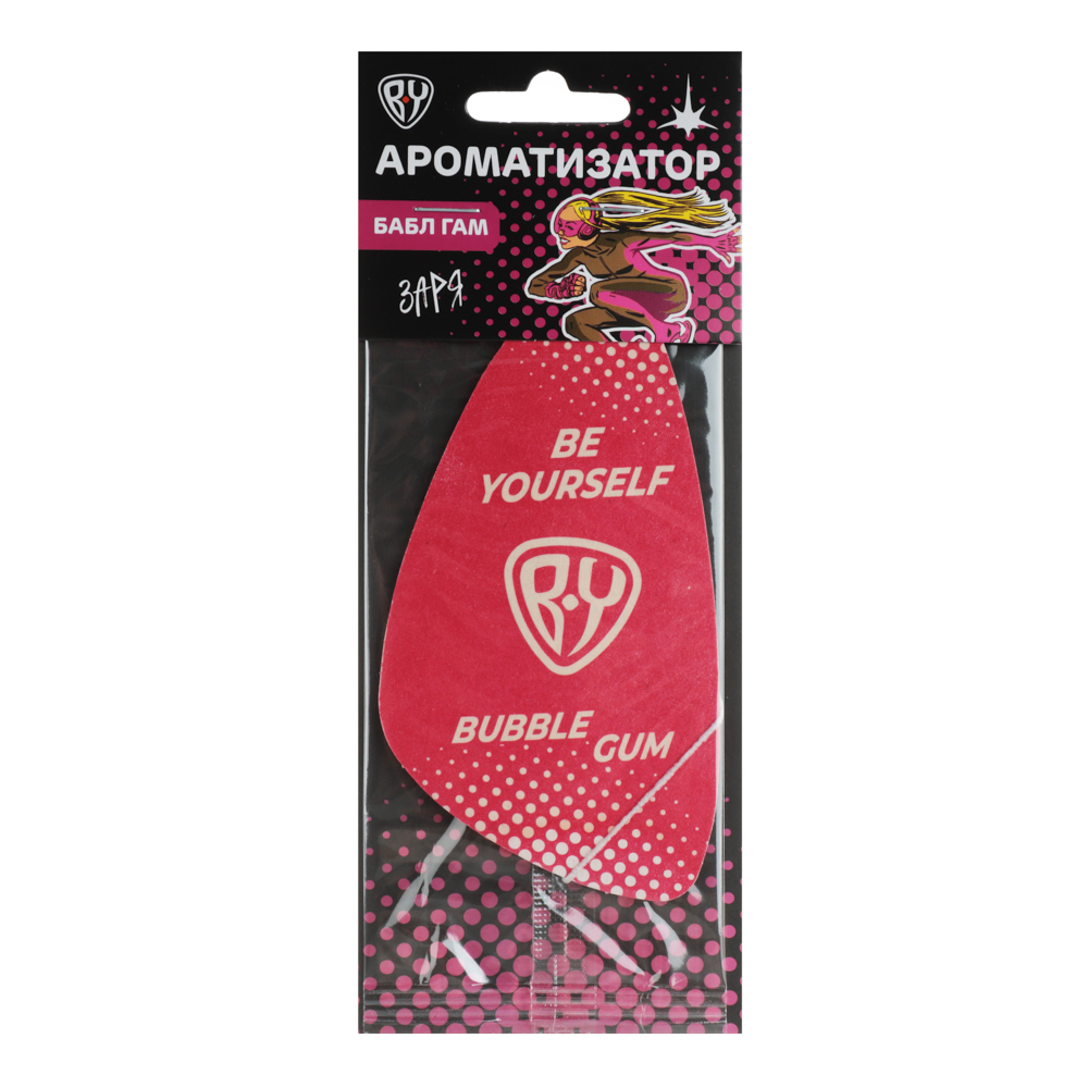 BY Ароматизатор бумажный Be Yourself, бабл гам, арт.№ 794-624