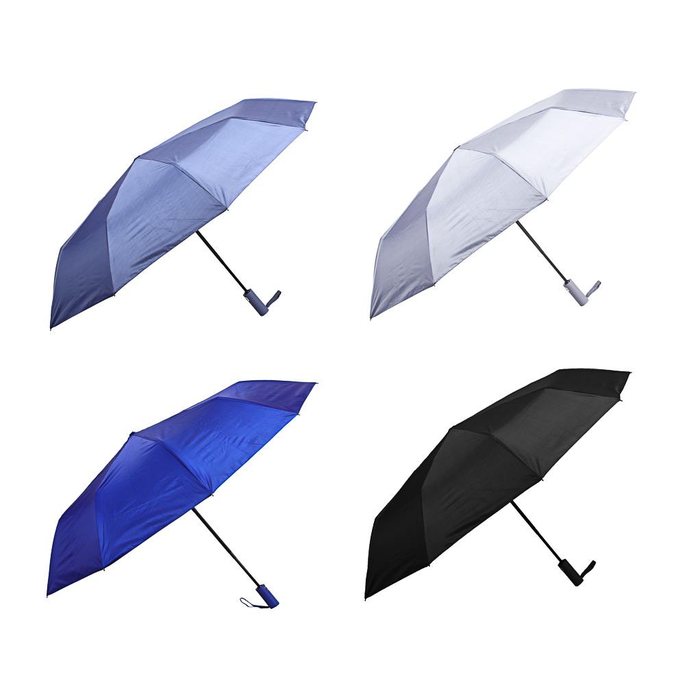 Зонт автомат, d104 см, 10 спиц, двойные спицы, антиветер, металл, пластик, полиэстер, UF, 4 цвета, арт.№ 302-410