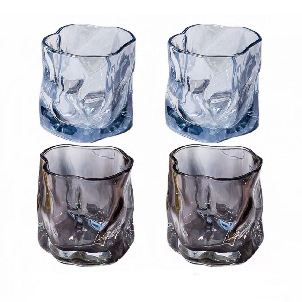 Набор стаканов тм MILLIMI Мята, 180мл, стекло, 4 шт, арт.№ 878-719