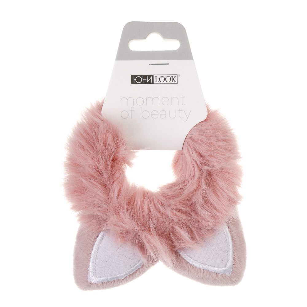 Резинка для волос ЮНИLOOK, d7,5см, полиэстер, 6 цветов, ACS-114, арт.№ 322-065