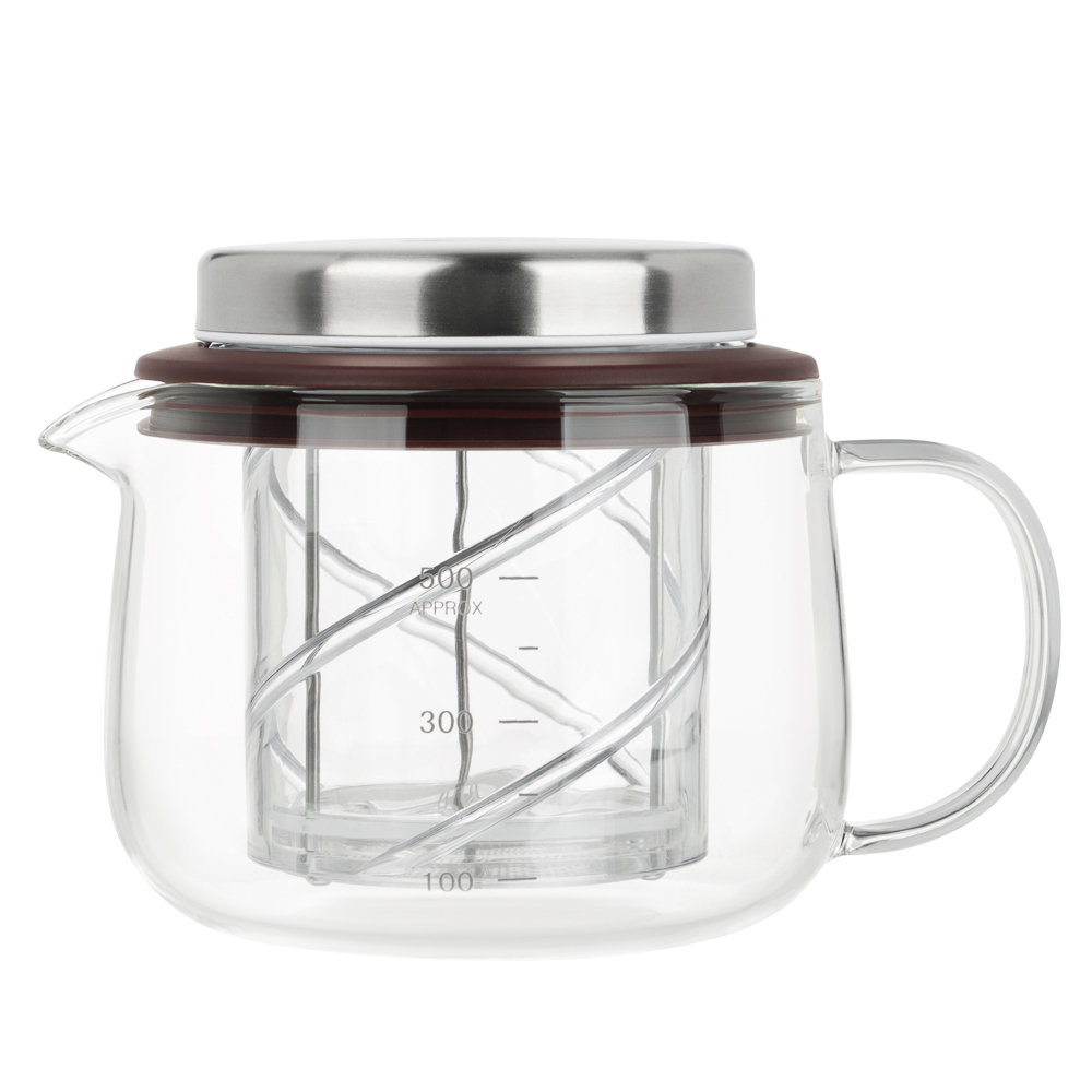 BY Rotation Чайник заварочный 500 мл с подъемным ситом, жаропрочное стекло, арт.№ 850-255