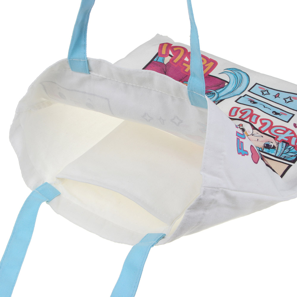 Сумка-шоппер, 38x42см, "Аниме", внутренний карман, длинные ручки 58 см, ПЭ под ткань, 4 дизайна, арт.№ 090-072