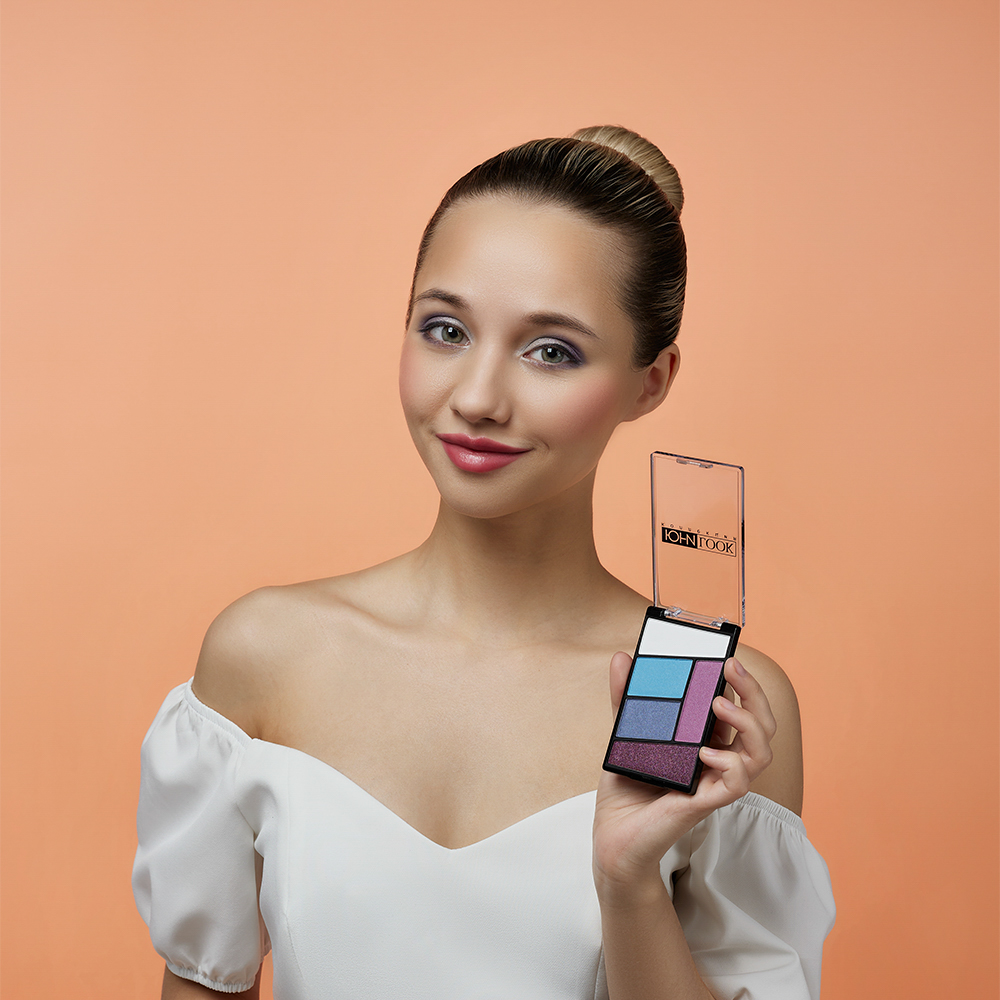 ЮНИLOOK Тени для век, 5-ти цветные 12г, Тон 03, арт.№ 330-097