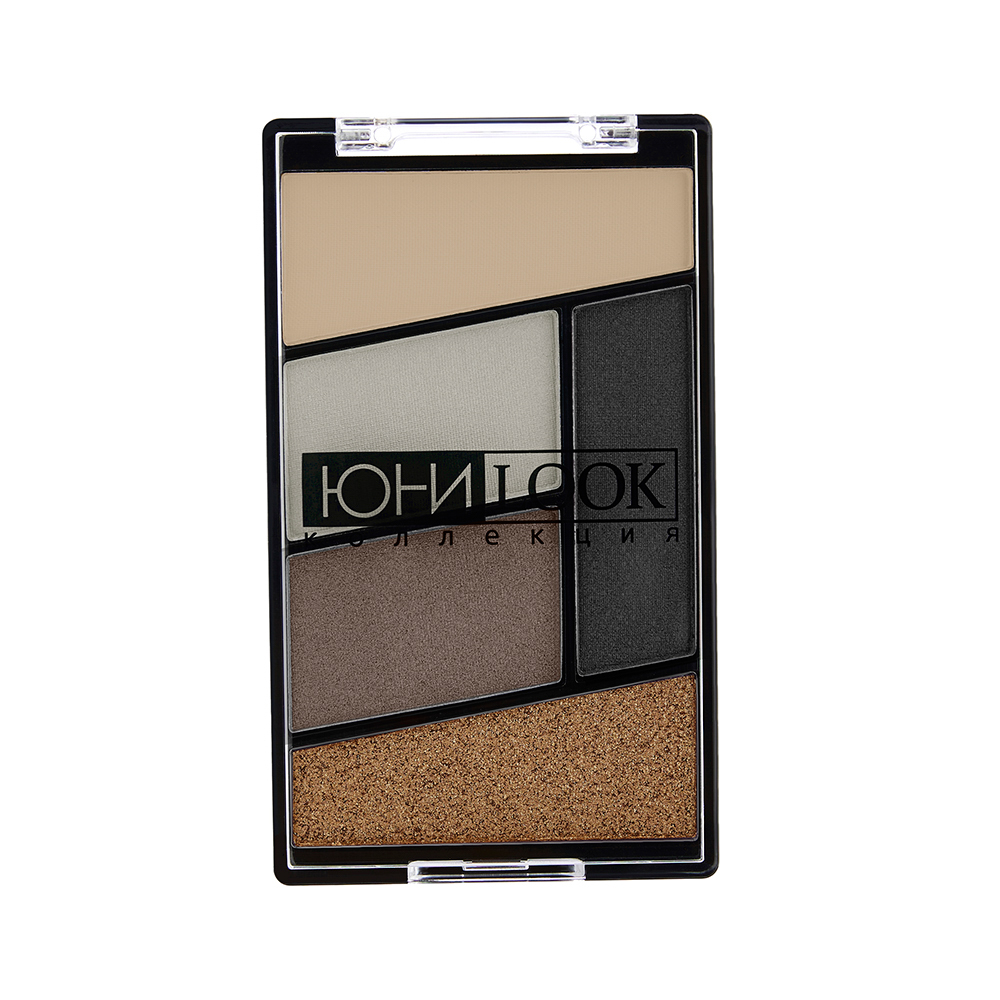 ЮНИLOOK Тени для век, 5-ти цветные 12г, Тон 04, арт.№ 330-098