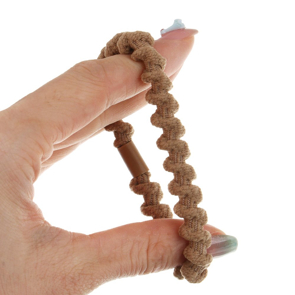 ЮНИLOOK Резинки для волос 4шт, d5,5см, полиэстер, ACS25-16, арт.№ 322-303