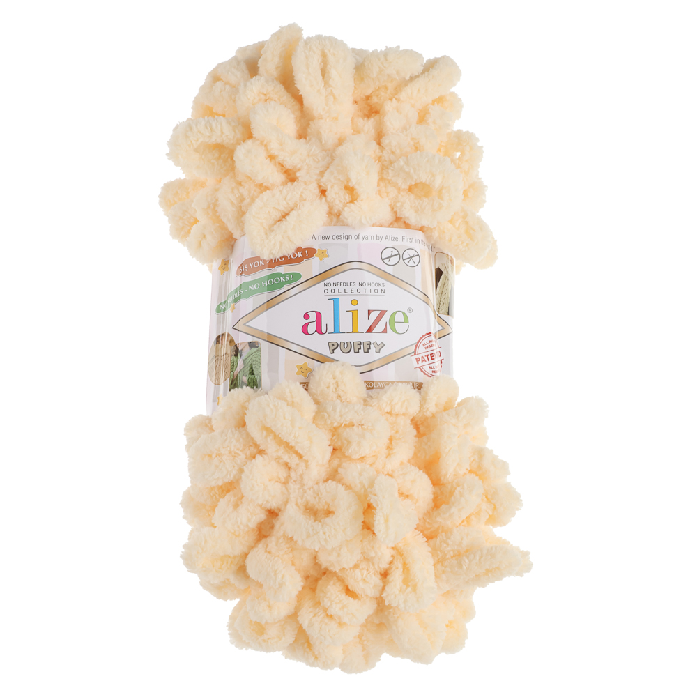 Пряжа Puffy/Ализе 100г/9,5м 100% Микрополиэстер (742-ванильный) — купить в МПР Пряжа Puffy/Ализе 100г/9,5м 100% Микрополиэстер (742-ванильный), арт.№ 308-417