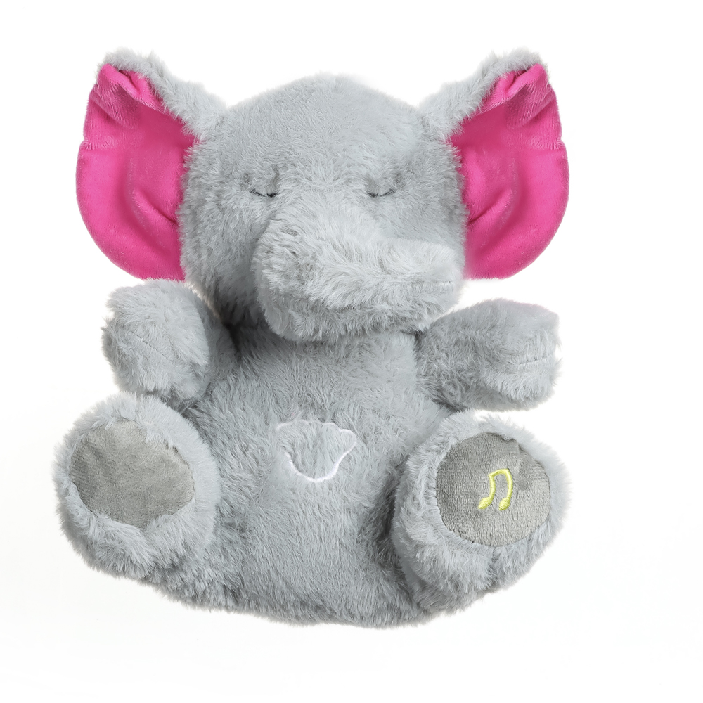 ИГРОЛЕНД Игрушка мягкая "Сплюша" в виде животного, 28 см, движ., свет, звук, ABS, полиэстер, 3хААА, арт.№ 264-921