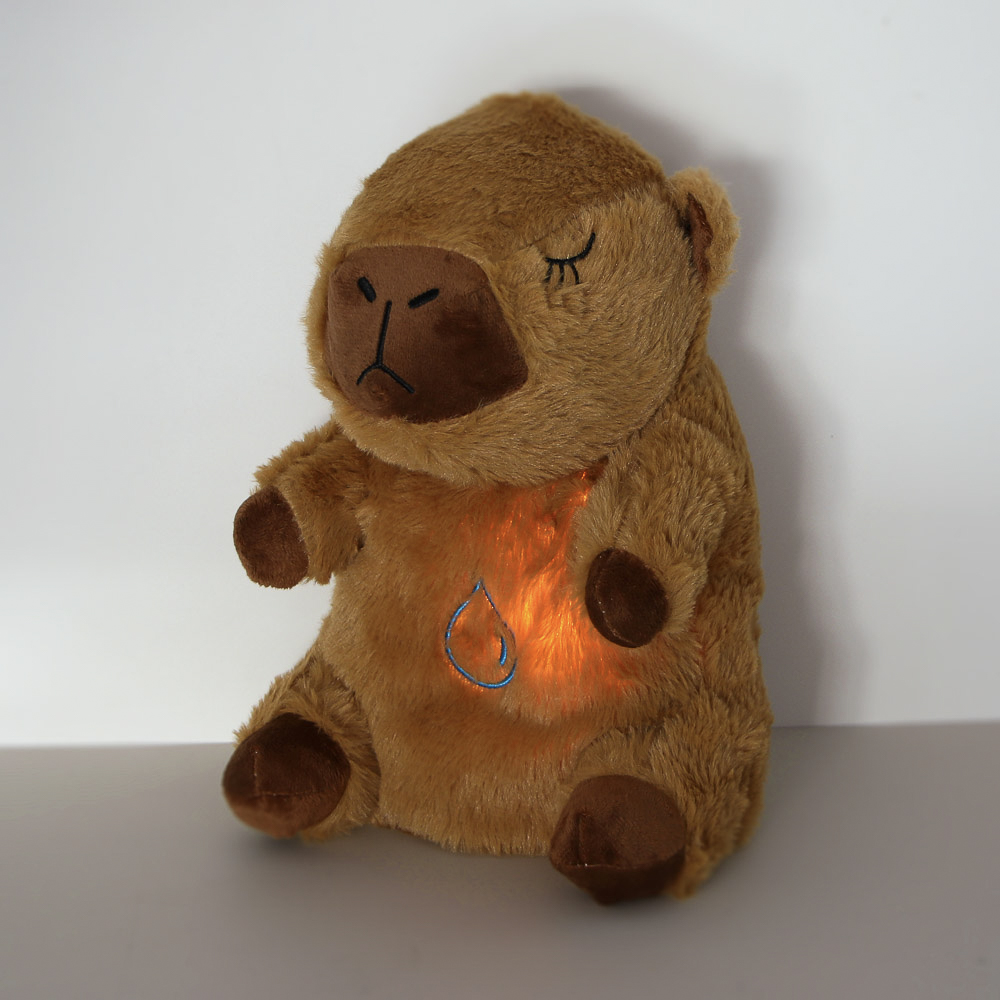 ИГРОЛЕНД Игрушка мягкая "Сплюша" в виде животного, 28 см, движ., свет, звук, ABS, полиэстер, 3хААА, арт.№ 264-921