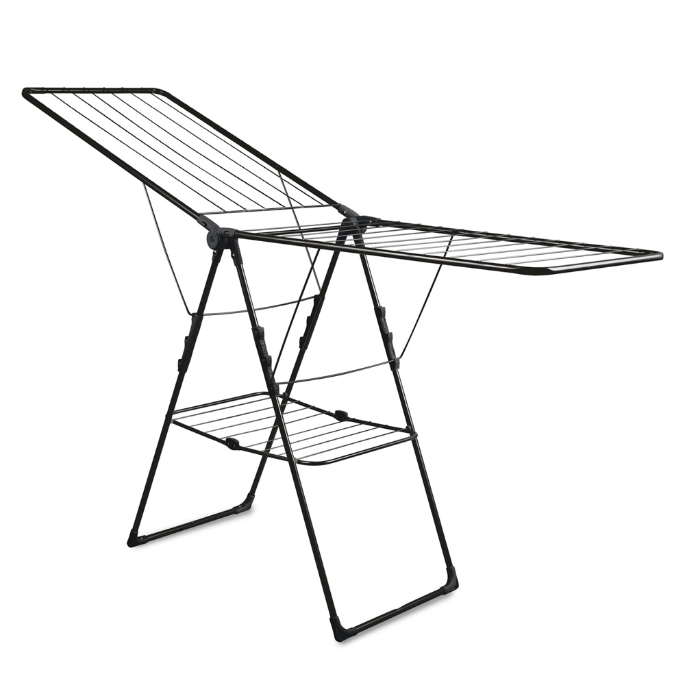 VETTА Сушилка напольная 21м, металл, порошковая окраска, пластмасса, макс нагрузка 15кг, СБ8П, черн., арт.№ 452-141