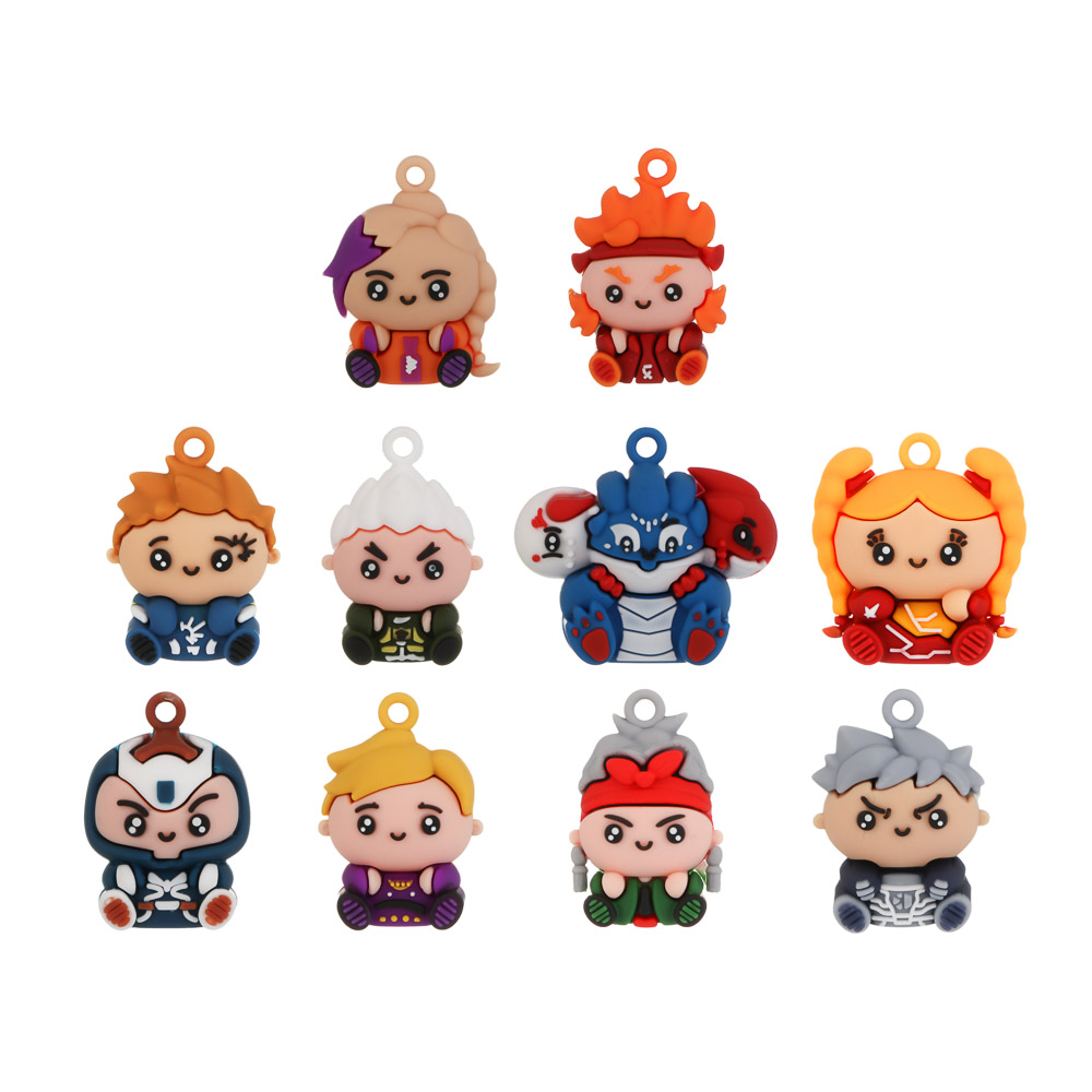 Брелок игрушка "Русские Супергерои", BY, ПВХ, 9х11см, 10 дизайнов, арт.№ 274-291