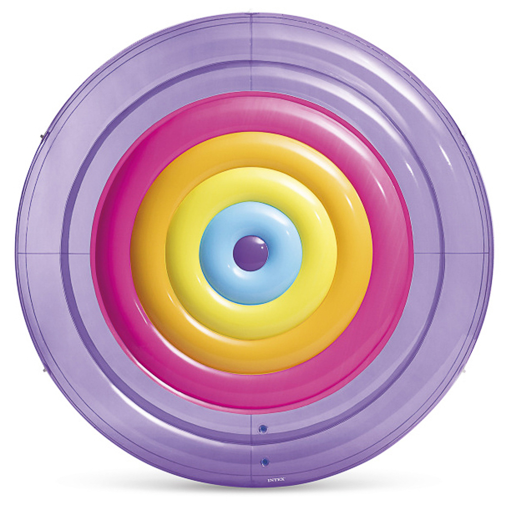 INTEX Матрас надувной круглый "RAINBOW FIESTA ISLAND", 201x24 см, 57285, арт.№ 060-012