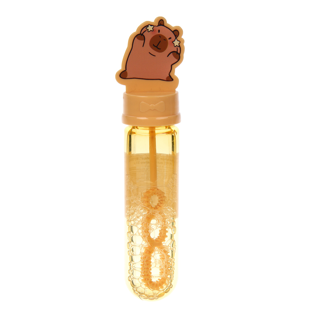 Мыльные пузыри "Капибара", ИГРОЛЕНД, PP, PET, мыл. раствор 35мл, арт.№ 460-047