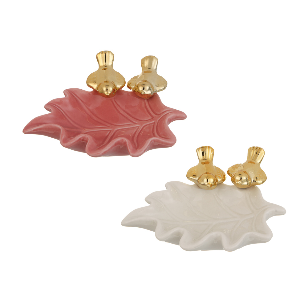 Подставка для мелочей тм LADECOR "Птицы" 13x5 см, керамика, 2 вида, арт.№ 504-975