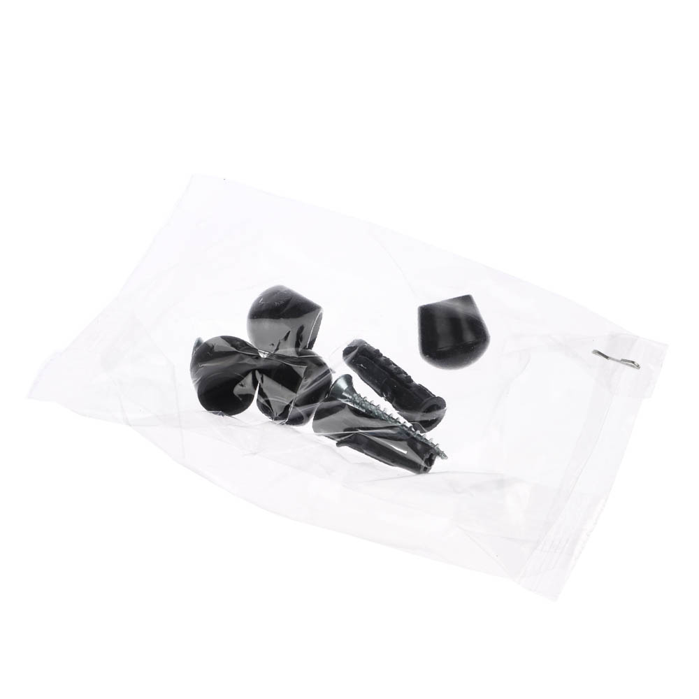 Вешалка настенная, 7 крючков, металл, цвет матовый черный, арт.№ 416-313