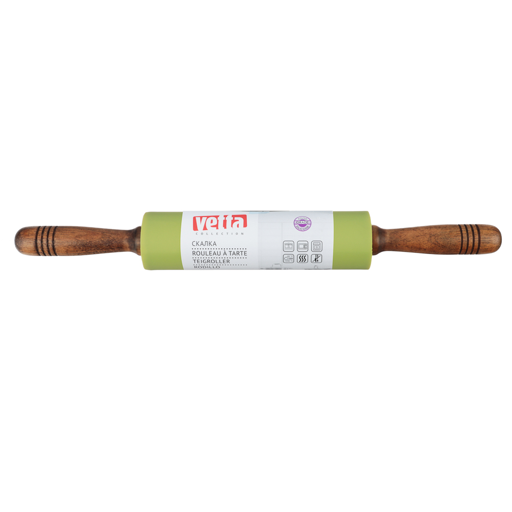 VETTA Скалка силиконовая 43х5см, 3 цвета, арт.№ 891-071