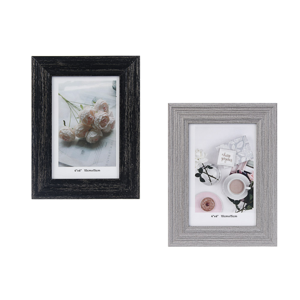 Фоторамка, 10x15 см, пластик, 3 цвета, арт.№ 520-933