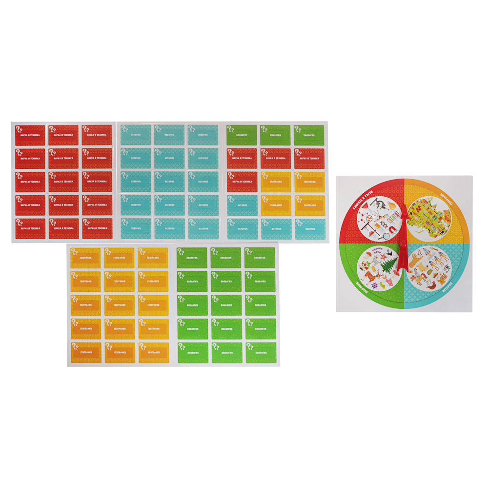 Игра настольная "Викторина" 25,2х21,7х2,4 см, коробка, 7 дизайнов, арт.№ 874-133