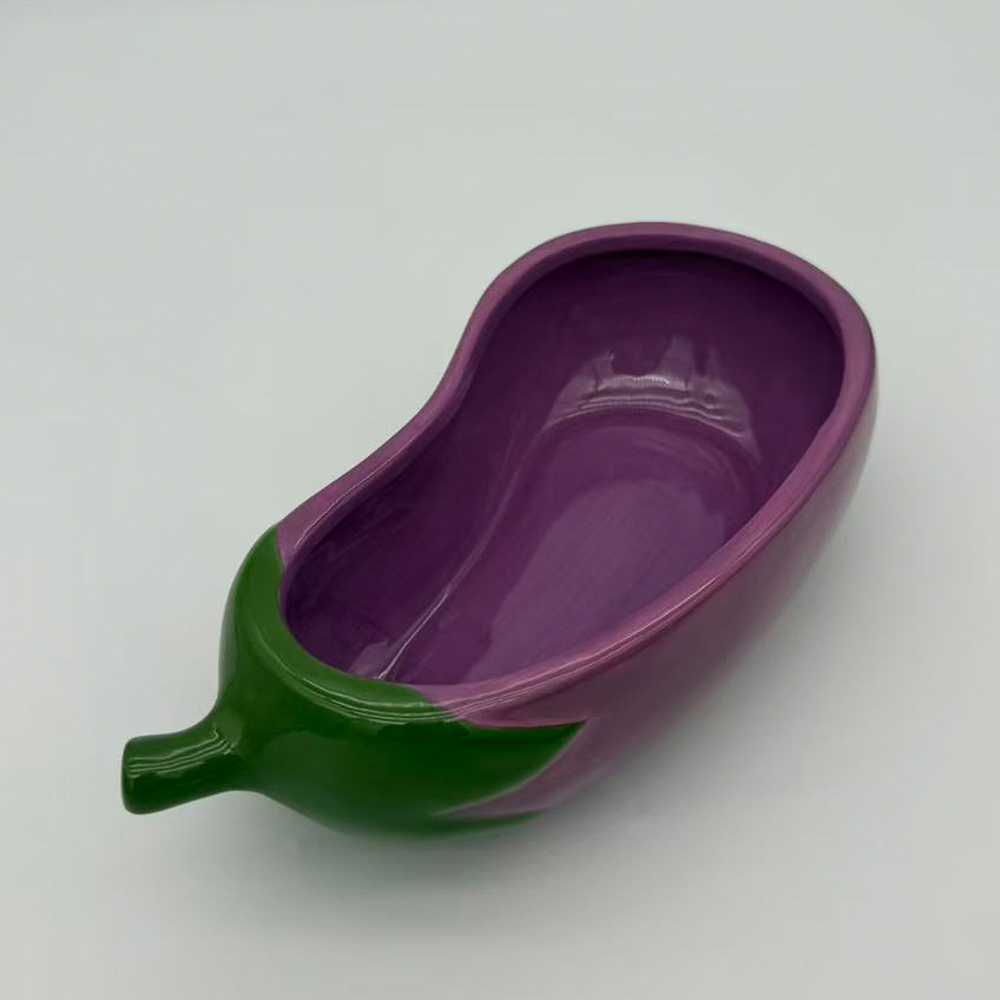 Форма для запекания, тм MILLIMI, Баклажан 21,3x11x5,9см, керамика, арт.№ 826-014