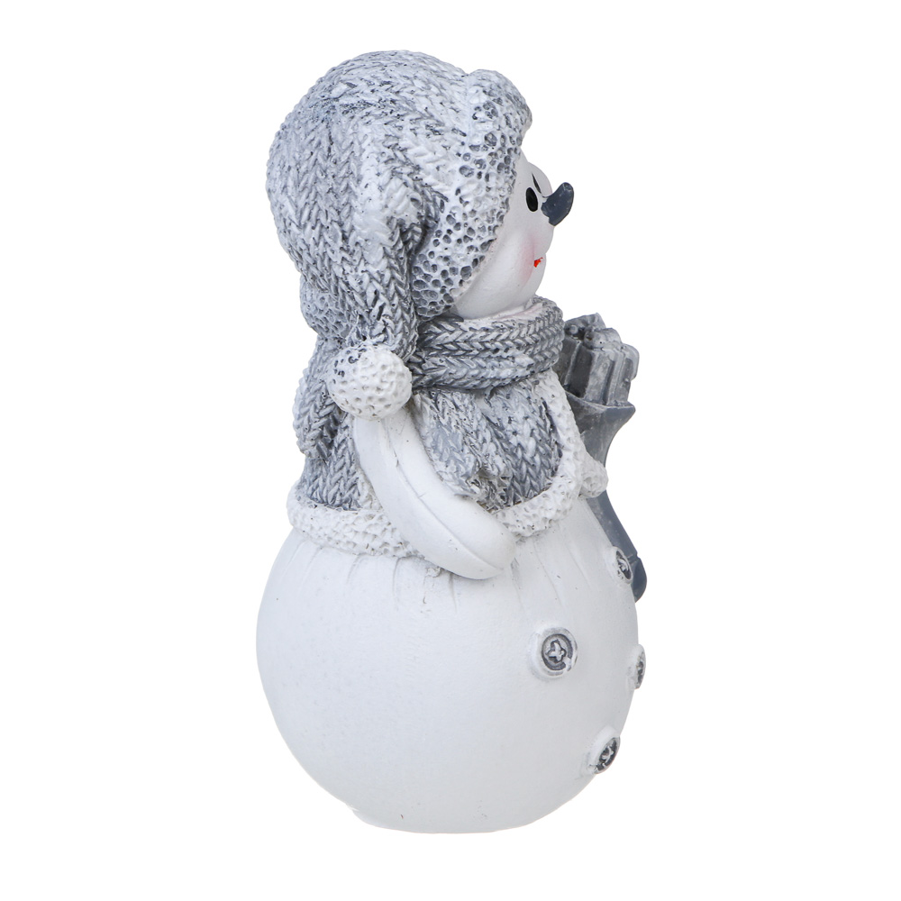 СНОУ БУМ Фигурка "Снеговик" 5,5х5,2х10,3см, полистоун, 2 дизайна, арт.№ 396-996