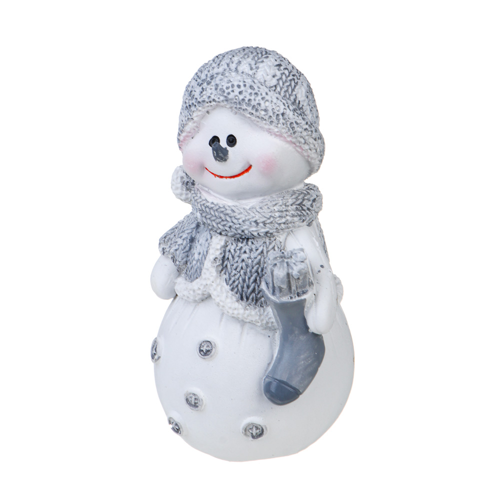 СНОУ БУМ Фигурка "Снеговик" 5,5х5,2х10,3см, полистоун, 2 дизайна, арт.№ 396-996