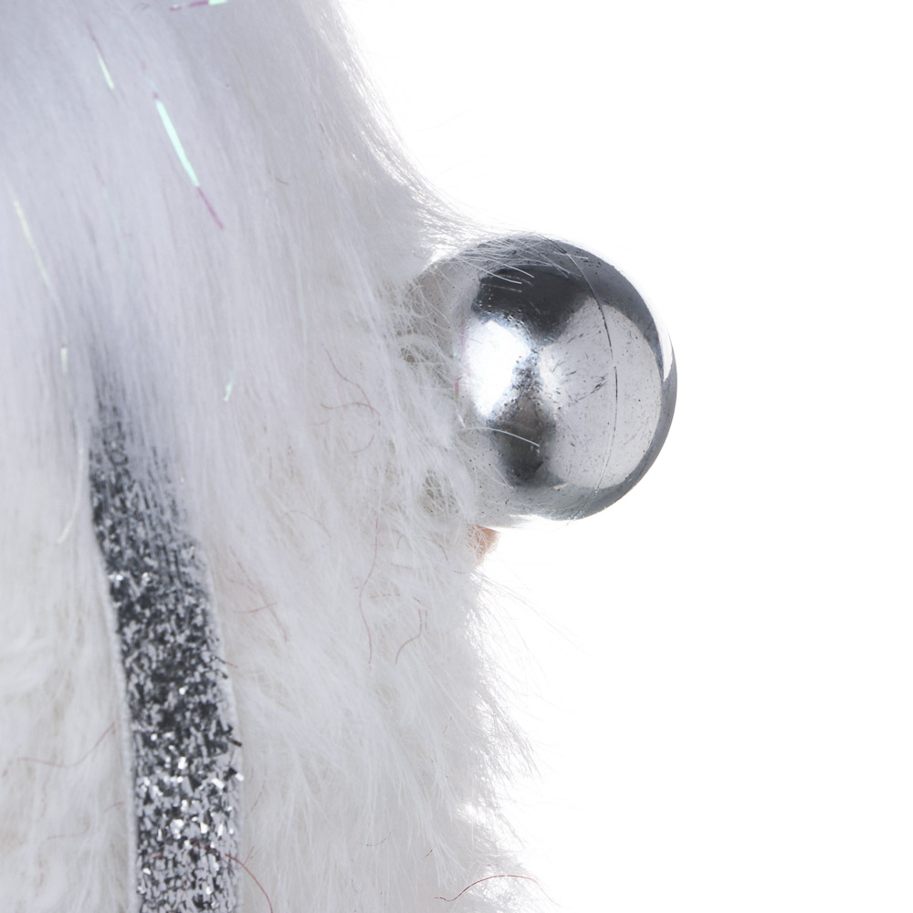 СНОУ БУМ Сувенир Санта 10x7x26 см, полиэстер, белый, 2 вида, арт.№ 140-121