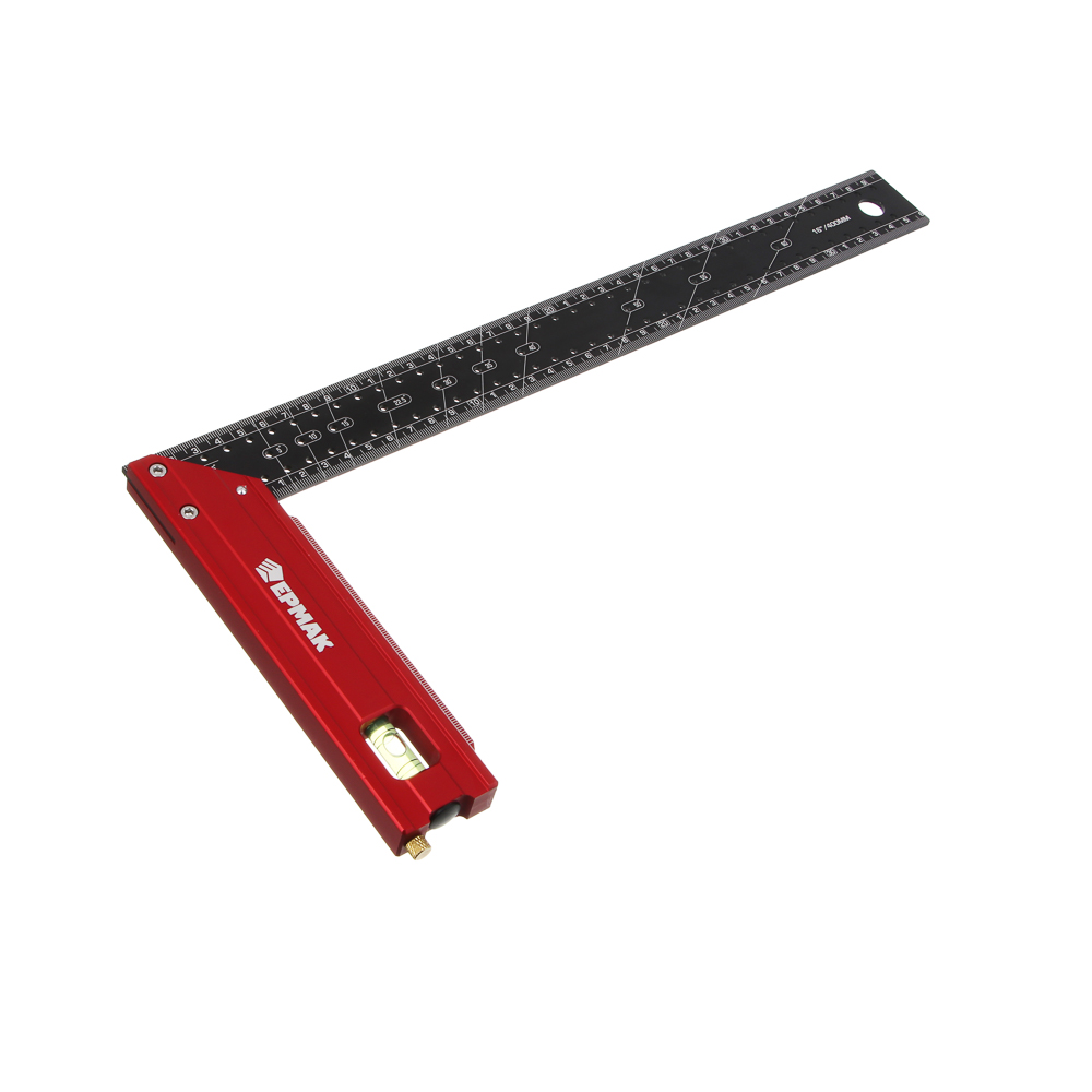 Угольник строительный 40см,с отверстиями для разметки(интервал 5мм),пузырьковым уровнем и карандашом, арт.№ 665-229