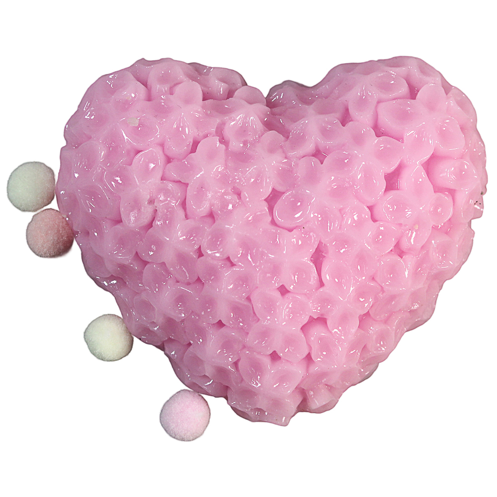 Антистресс сквиш-мялка "Цветочное сердечко", TPR, 15х15х3см, арт.№ 297-175