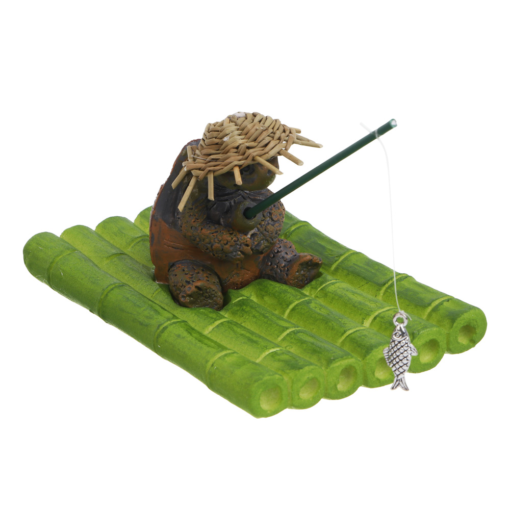 Фигурка для украшения пруда Черепаха 10см,ПВХ,полистоун, тм INBLOOM, арт.№ 171-032