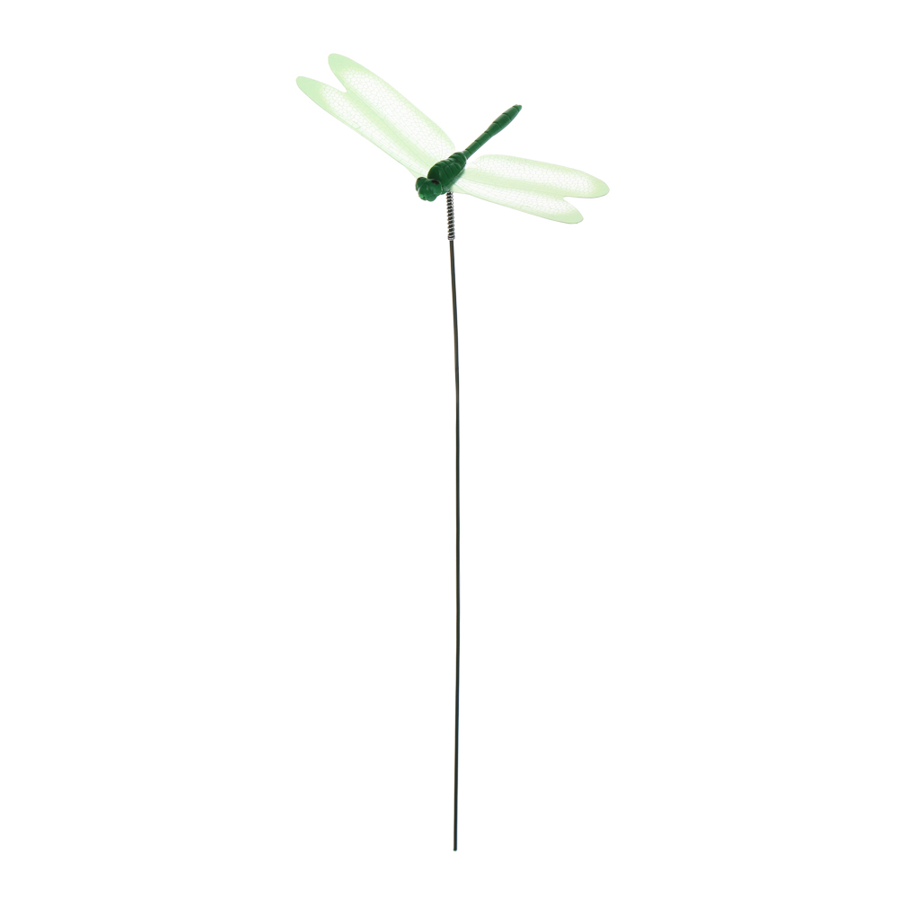 Фигурка на стержне "Стрекоза" тм INBLOOM, 5х9х25см, ПВХ, металл, арт.№ 153-196