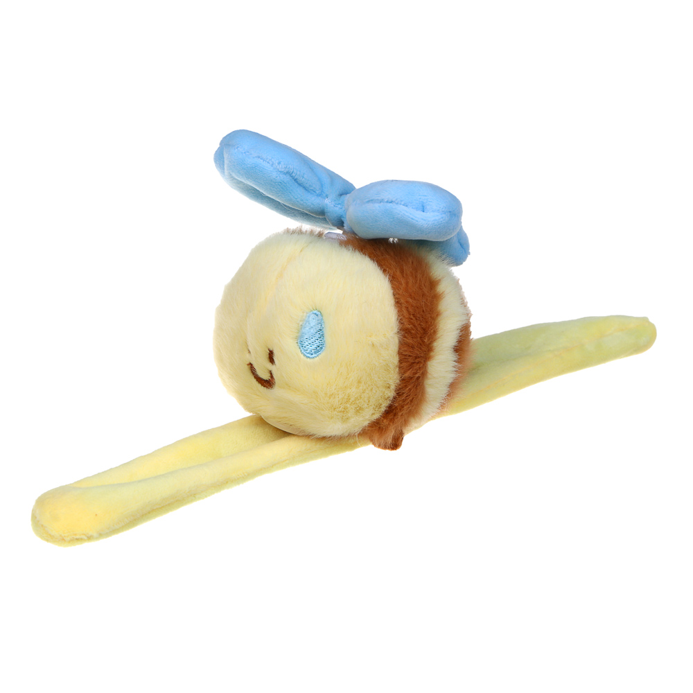 ИГРОЛЕНД Игрушка мягкая на браслете "Заводнушка" 20 см, полиэстер, пластик, 3 диз., арт.№ 264-446