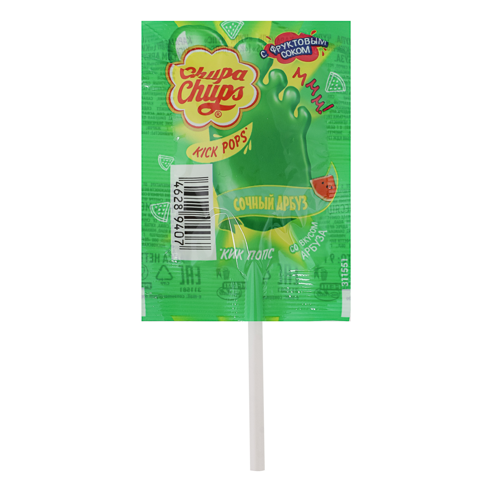 Карамель Chupa Chups Kick Pops, 9 г, арт.№ 347-594