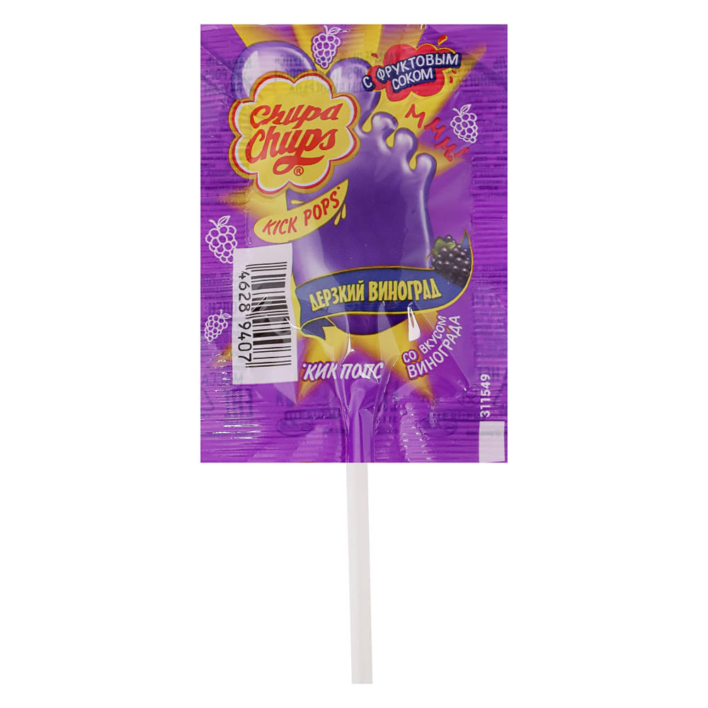 Карамель Chupa Chups Kick Pops, 9 г, арт.№ 347-594