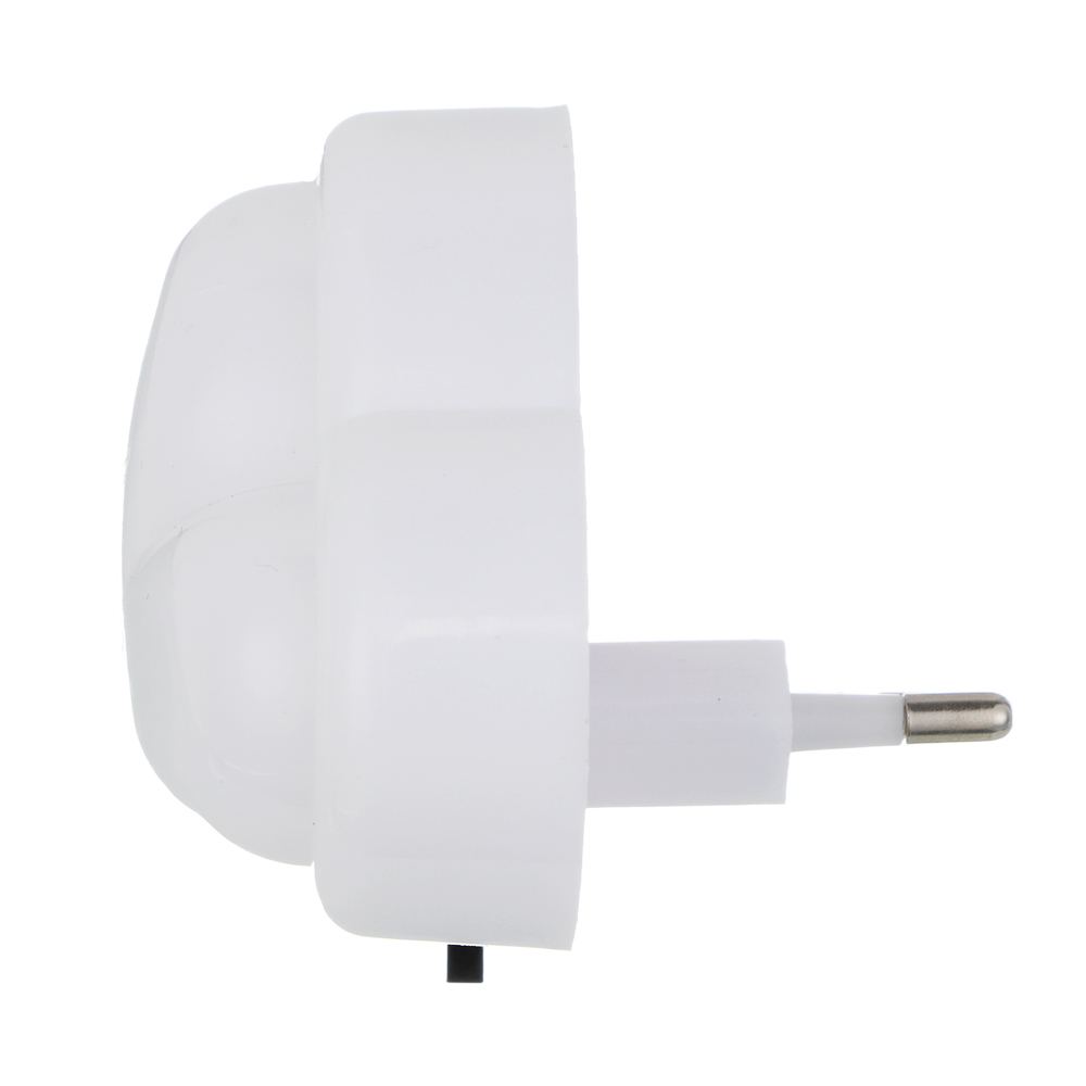 BY Светильник-ночник в розетку Облако светодиодный, 1Вт, 10см, 230В, пластик, белый, арт.№ 417-187