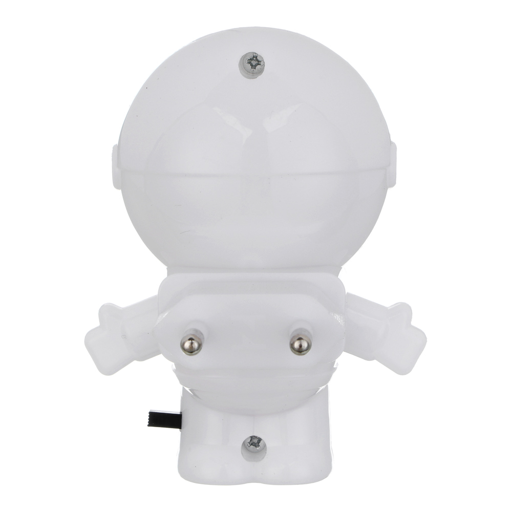 BY Светильник-ночник в розетку Космонавт светодиодный, 1Вт, 9см, 230В, пластик, белый, арт.№ 417-189