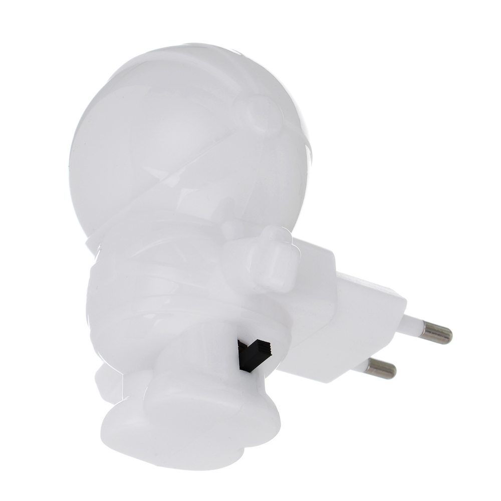 BY Светильник-ночник в розетку Космонавт светодиодный, 1Вт, 9см, 230В, пластик, белый, арт.№ 417-189