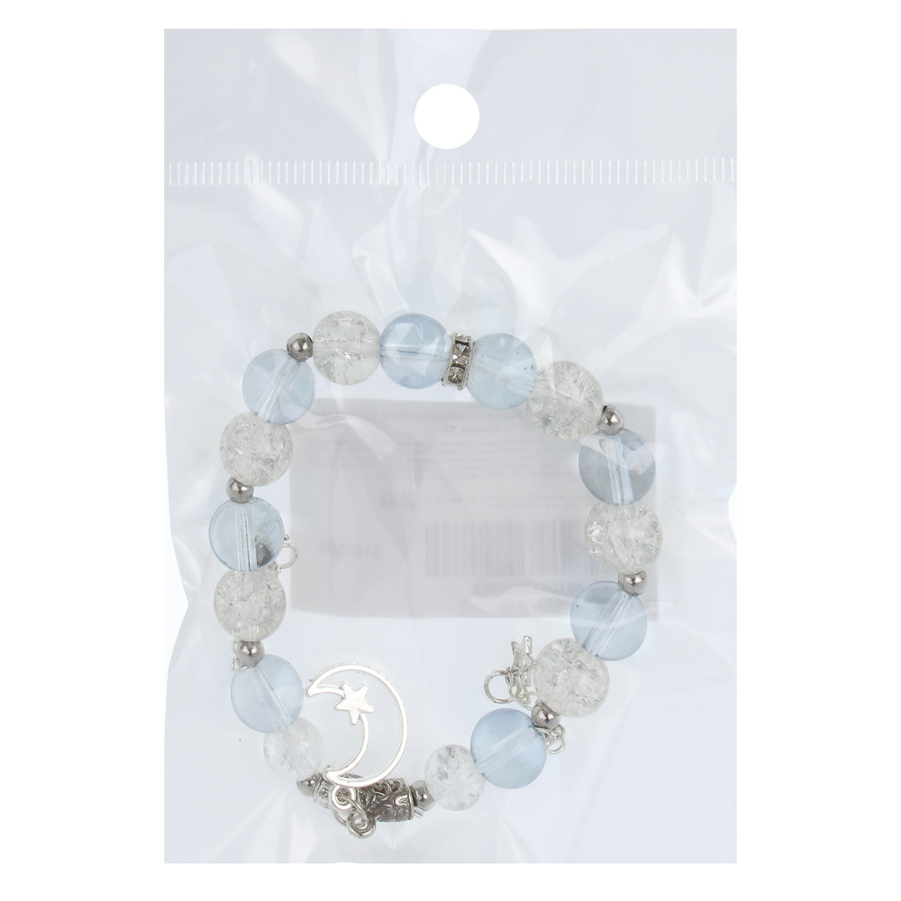 ЮНИLOOK Браслет с декором, d7см, d бусин 1см, 6 цветов, стекло, #3, арт.№ 316-380