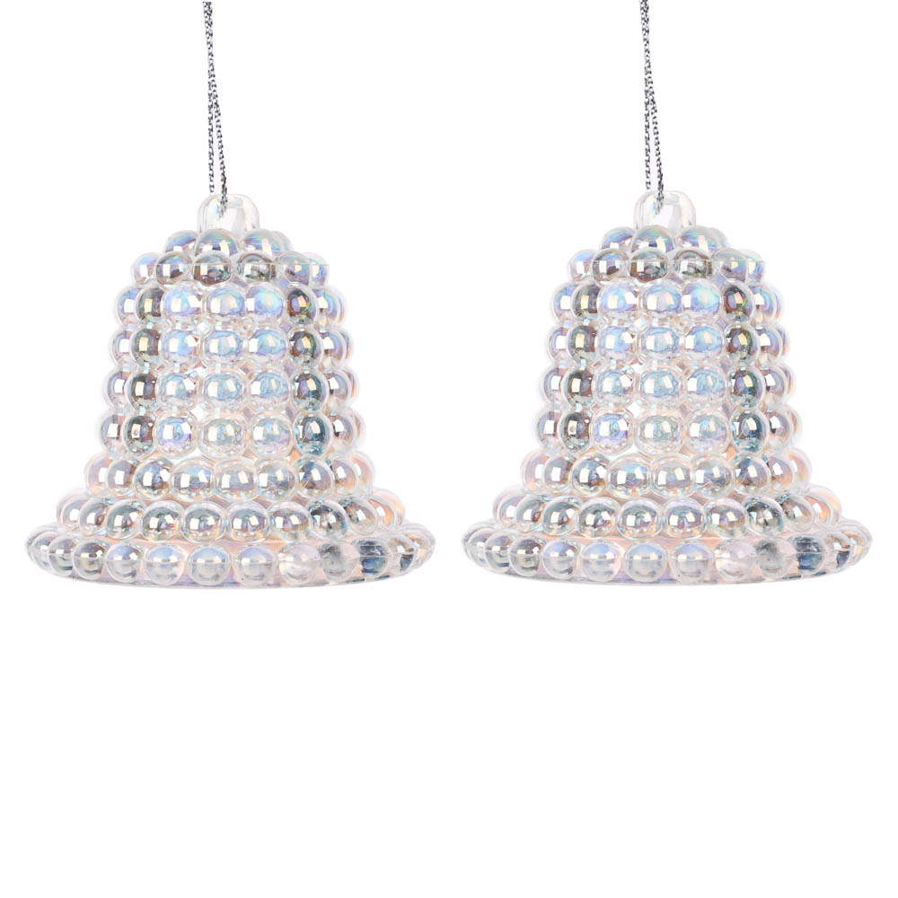 СНОУ БУМ Набор декоративных украшений "Колокольчики" 2 шт, 5.5x6 см, акрил, арт.№ 397-432