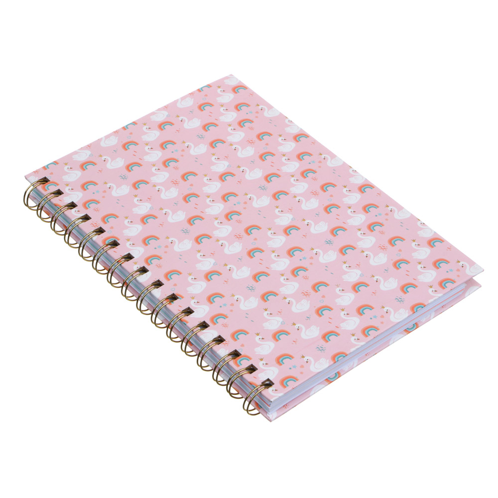 ЦАРЕВНА ЛЕБЕДЬ Записная книжка, 21х14,8см, 80 листов, твердая обложка, спираль, разделители, арт.№ 524-225