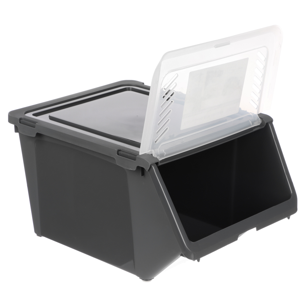 Контейнер для овощей, 35х25,5х19 см, 11л, пластик, цвет серый, арт.№ 422-055