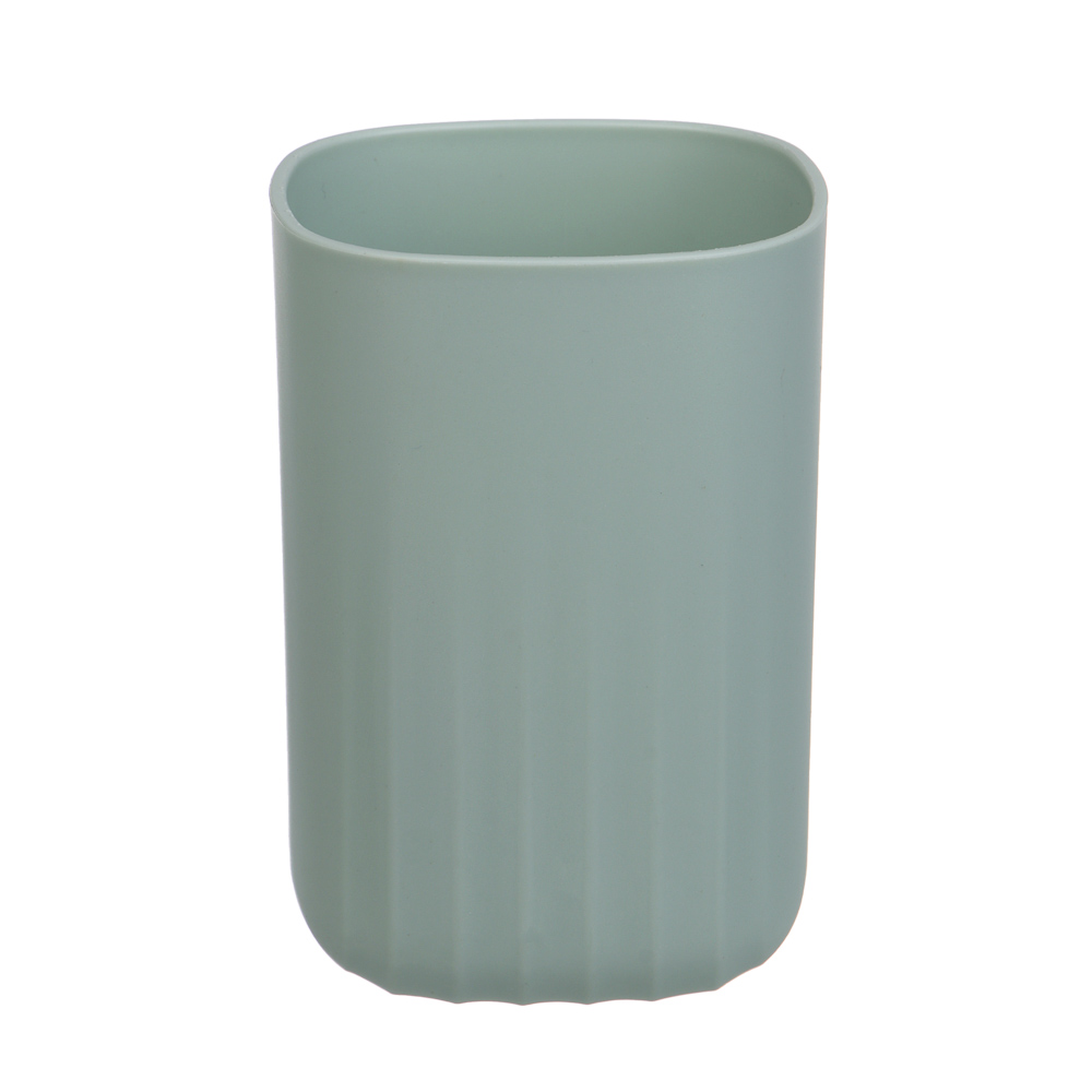 Стакан для ванной комнаты тм VETTA Сидней, пластик, PP, оливковый 7x10см, арт.№ 463-575