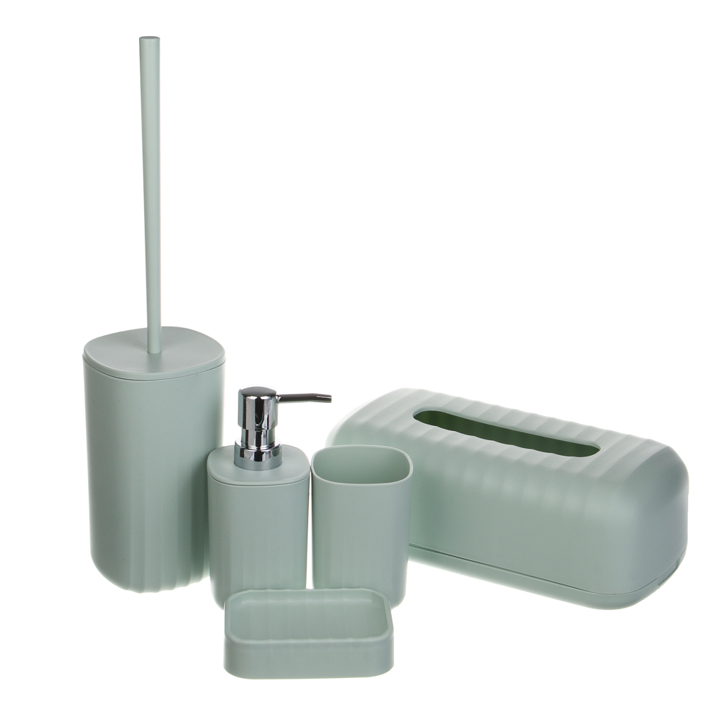 Мыльница тм VETTA Сидней, пластик, PP, оливковый, 11,4x7,3x2,8см, арт.№ 463-576