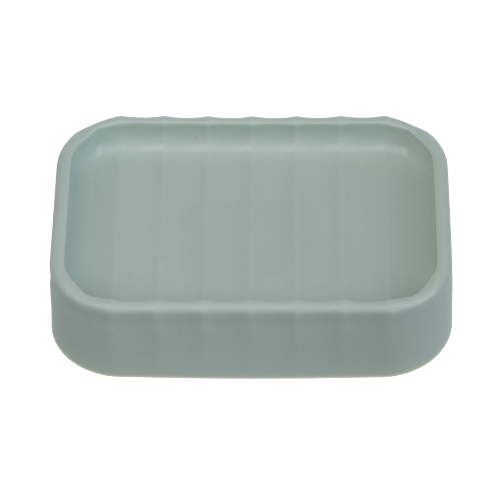 Мыльница тм VETTA Сидней, пластик, PP, оливковый, 11,4x7,3x2,8см, арт.№ 463-576