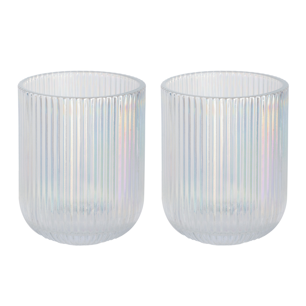 MILLIMI Набор стаканов 2шт, 235мл, стекло, перламутровый, арт.№ 820-671