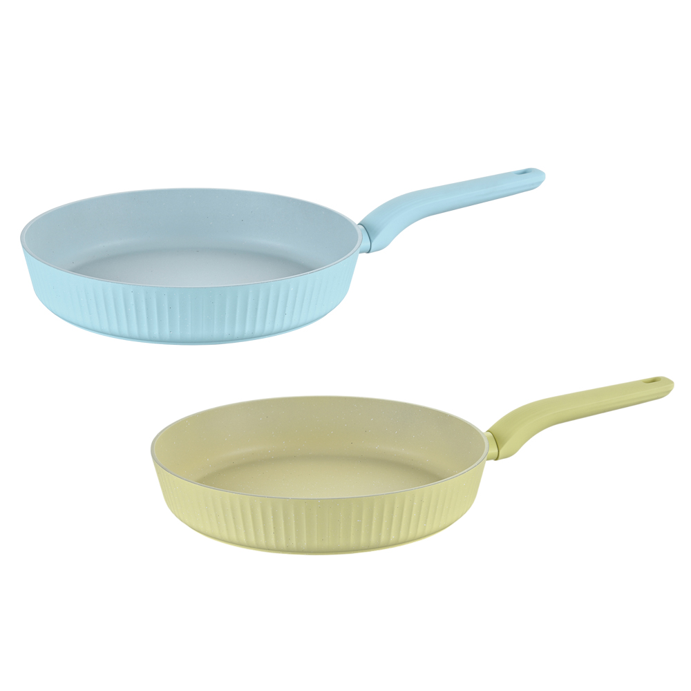 Сковорода литая тм SATOSHI Орра, d26см, антипригарное покрытие мрамор, индукция, 2 цвета, арт.№ 846-784