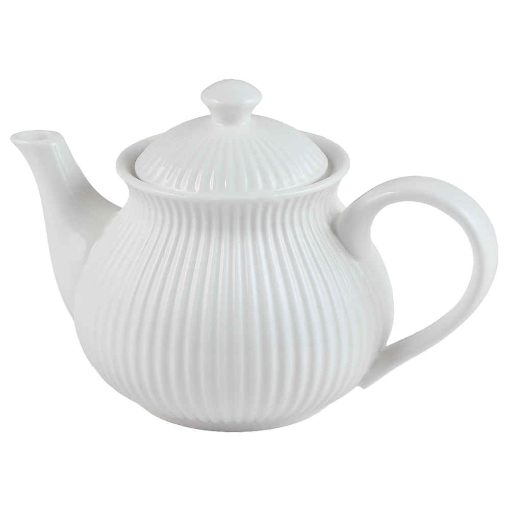 Чайник тм MILLIMI, 700мл, фарфор, белый, арт.№ 816-280