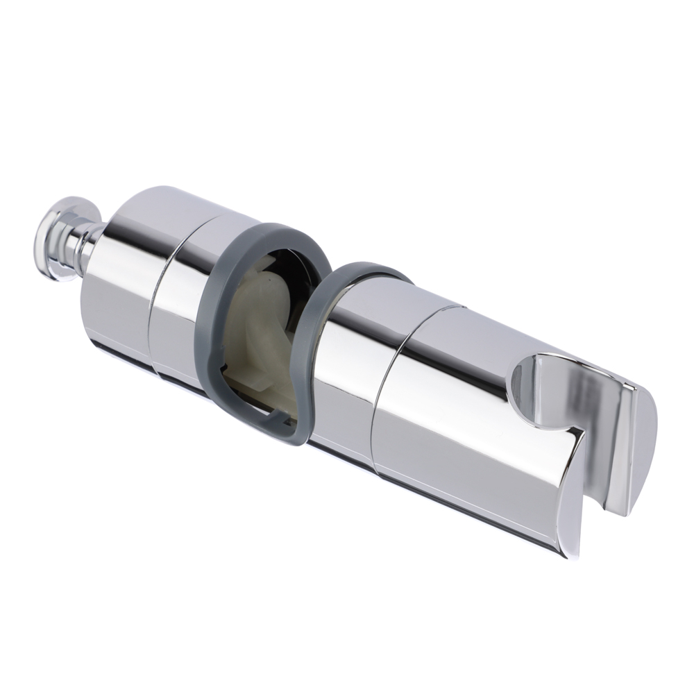 Держатель для лейки душа, на штангу и стойку, универсальный, с крючком, пластик, хром, арт.№ 571-022